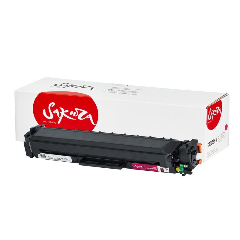 Картридж Sakura 055H M ECO (3018C002) для Canon MF742/MF746CX/MF744CDW/LBP664CX/LBP663CDW/ 400M454DN/ 400M454DW/ 400M479DW/ 400M479FDN/ 400M479FDW, пурпурный, 5900 к. ECO (чип без счетчика копий)