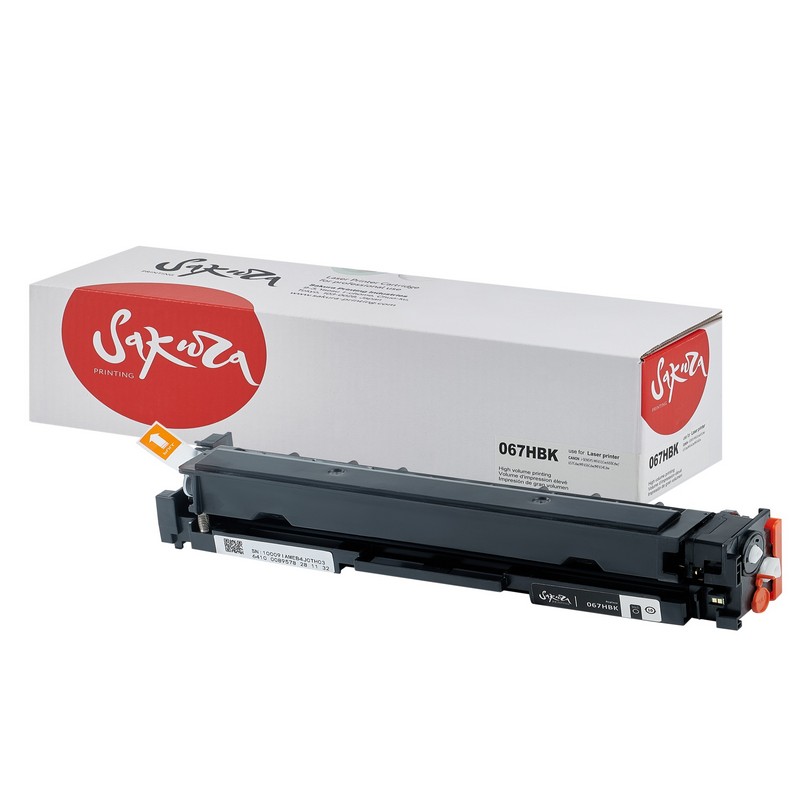 Картридж Sakura 067H BK ECO (5106C0022) для Canon i-SENSYS LBP631/LBP633/MF651/MF655/MF657, черный, 3130 к. ECO (чип без счетчика копий)