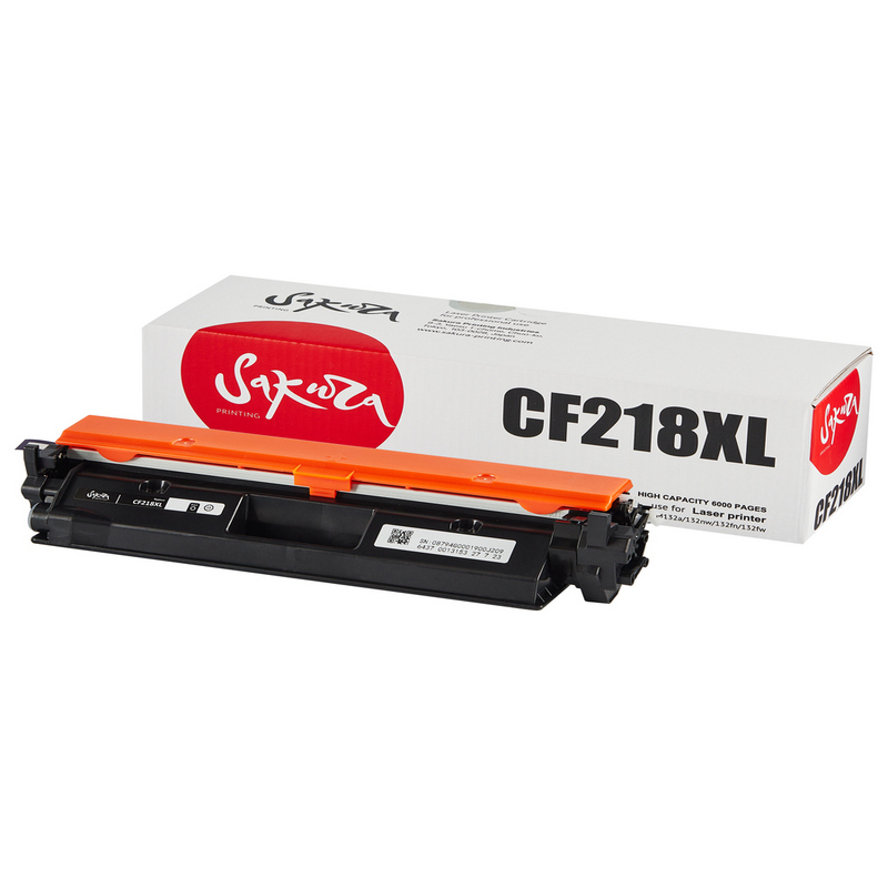 Картридж Sakura CF218XL для HP, черный, 6000 к