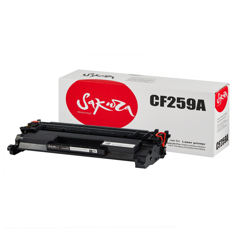 Картридж Sakura CF259A (59A) для HP LJ M304/M404/MFPM428, черный, 3000 к. (без чипа)
