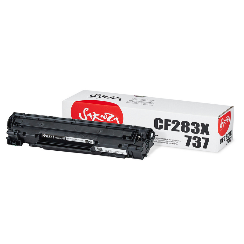 Картридж Sakura CF283X 737 для HP, Canon, черный, 2200 к.
