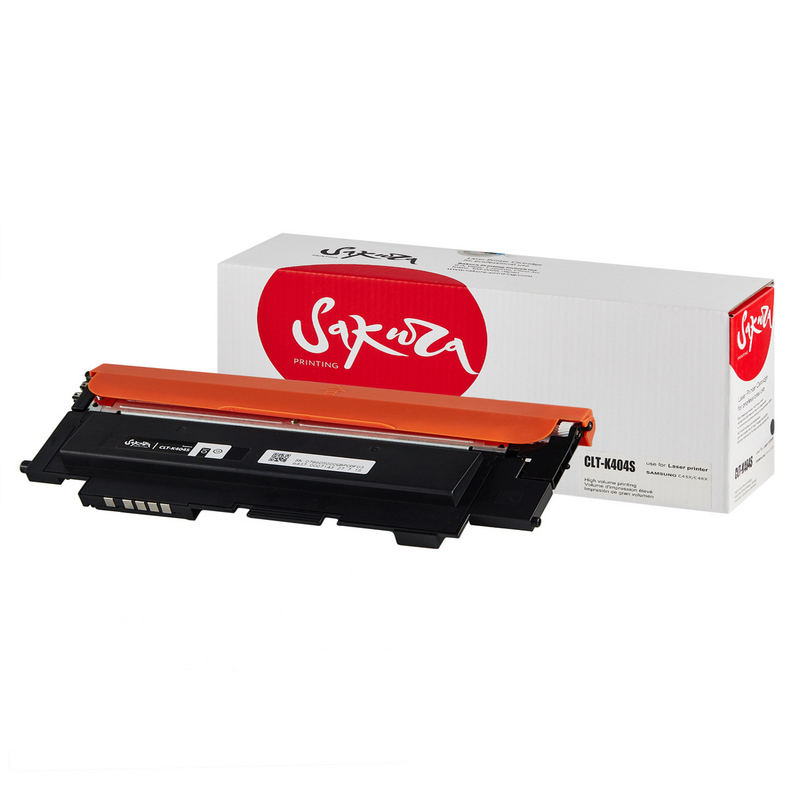 Картридж Sakura CLT-K404S для Samsung, черный, 1500 к.