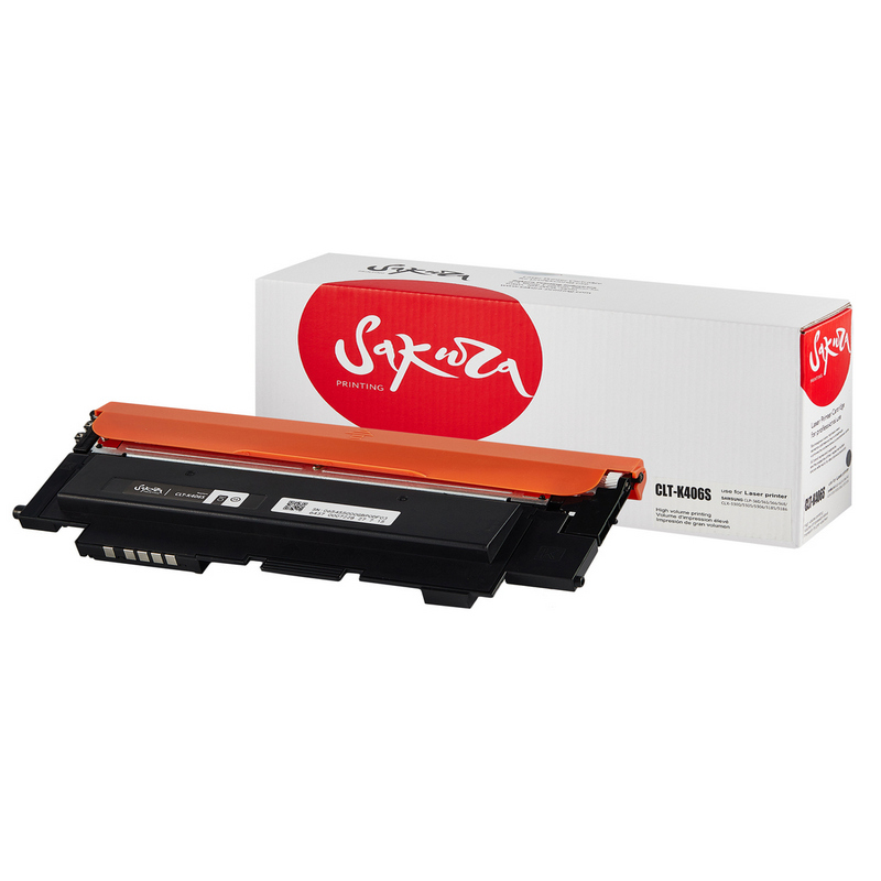Картридж Sakura CLT-K406S для Samsung, черный, 1500 к.