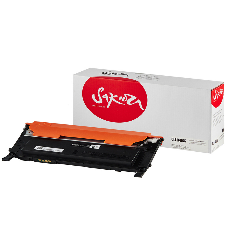 Картридж Sakura CLT-K407S для Samsung, черный, 1500 к.