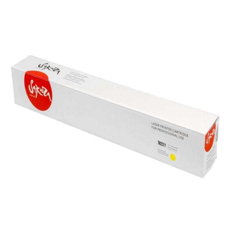 Картридж Sakura KM TN-221 Y (A8K3250) для Konica Minolta bizhubC227/bizhubC287, желтый, 21000 к.  TN221