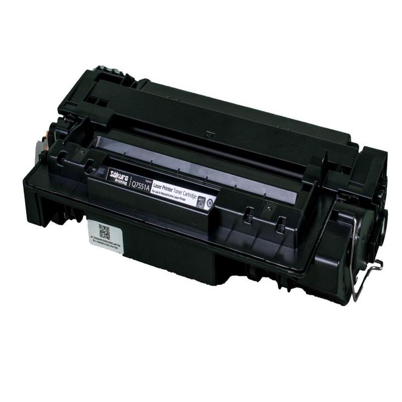 Картридж Sakura Q7551A (51A) для HP, черный, 6000 к.