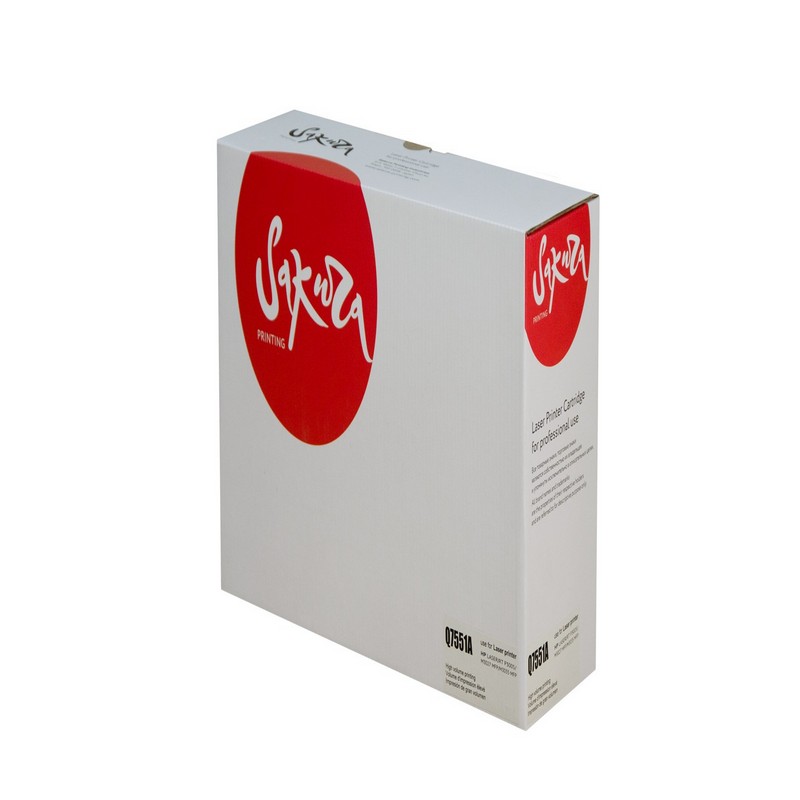 Картридж Sakura Q7551A (51A) для HP, черный, 6000 к.