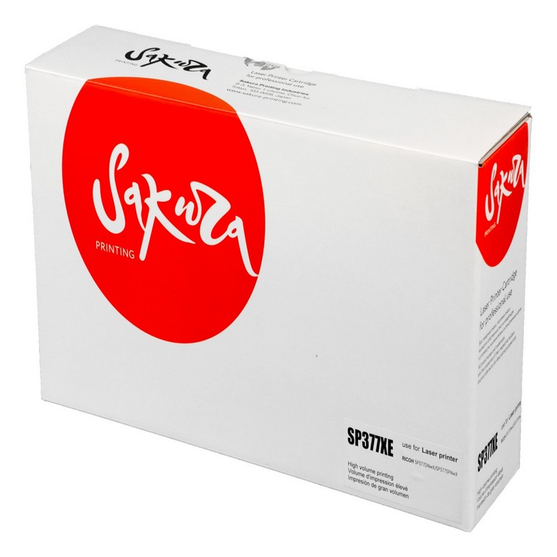 Картридж Sakura SP377XE для Ricoh, черный, 6400 к.  SP 377XE