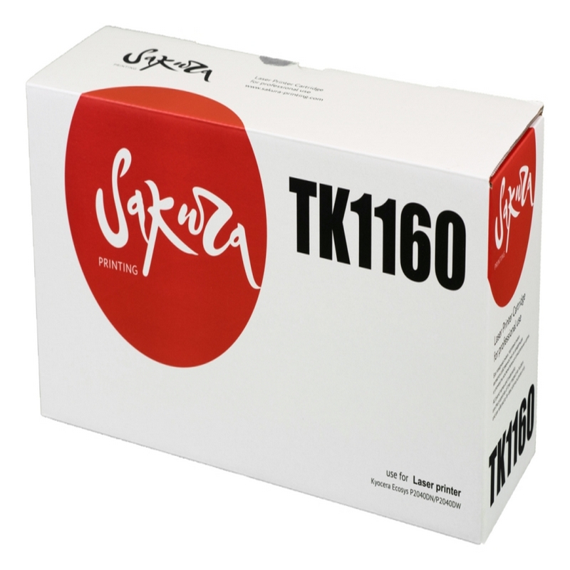 Картридж Sakura TK1160 (1T02RY0NL0) для Kyocera Mita, черный, 7200 к.    TK-1160