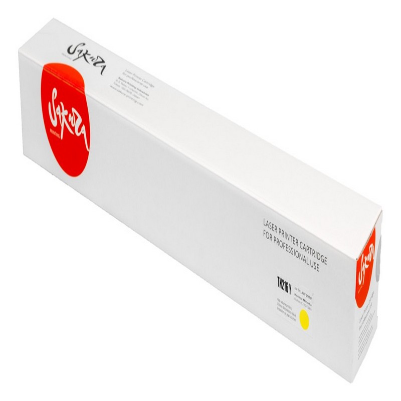 Картридж Sakura KM TN-216 Y (A11G251) для Konica Minolta bizhubC220/bizhubC280, желтый, 26000 к.    TN216