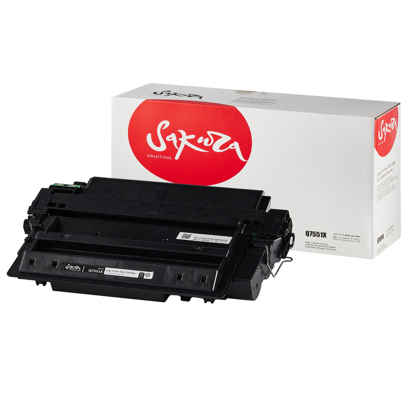 Картридж Sakura Q7551X (51X) для HP, черный, 13000 к.