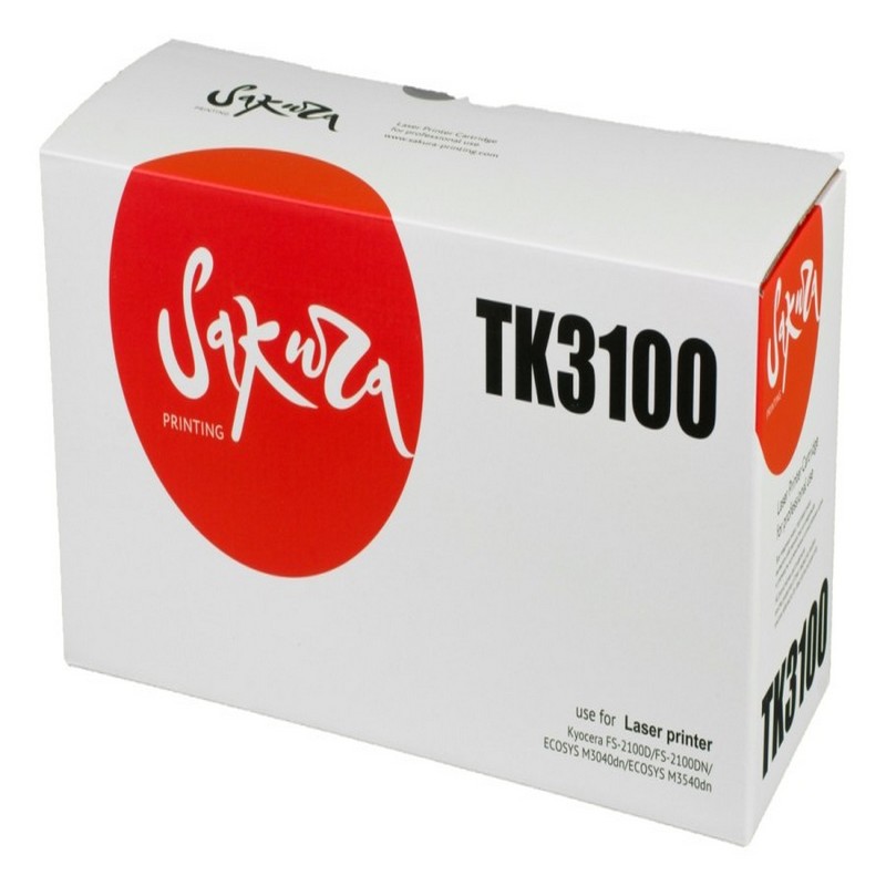 Картридж Sakura TK3100 (1T02MS0NL0) для Kyocera Mita, черный, 12500 к.  TK-3100