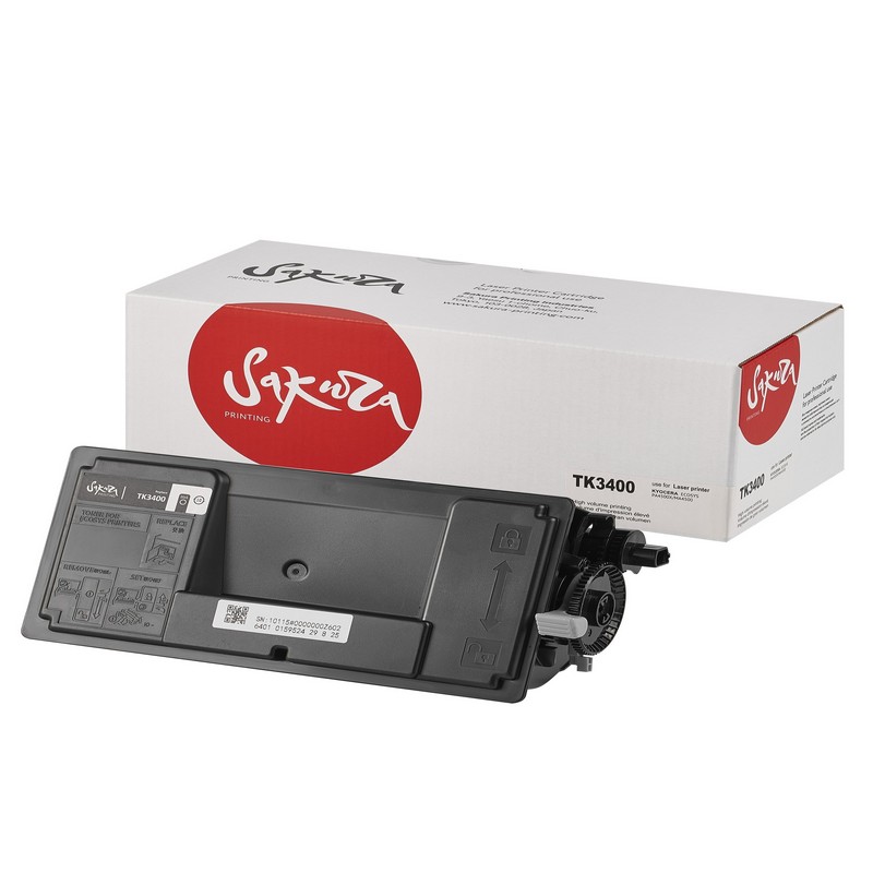 Картридж Sakura TK3400 для Kyocera Mita PA4500x/MA4500x/fx, черный, 12500 к.   TK-3400