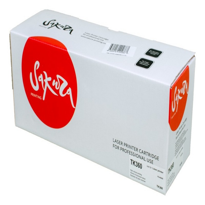 Картридж Sakura TK360 (1T02J20EU0) для Kyocera Mita, черный, 20000 к.   TK-360