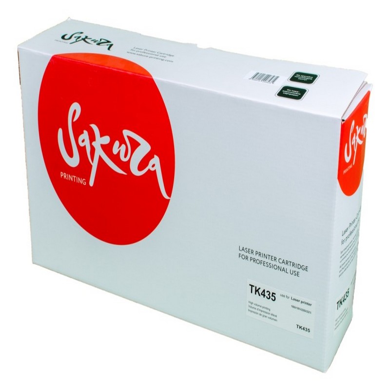 Картридж Sakura TK435 (1T02KH0NL0) для Kyocera Mita, черный, 15000 к.   TK-435