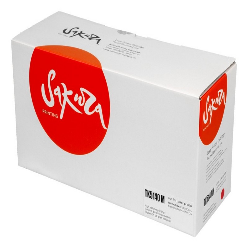 Картридж Sakura TK5140 M (1T02NRBNL0) для Kyocera Mita, пурпурный, 5000 к.   TK-5140