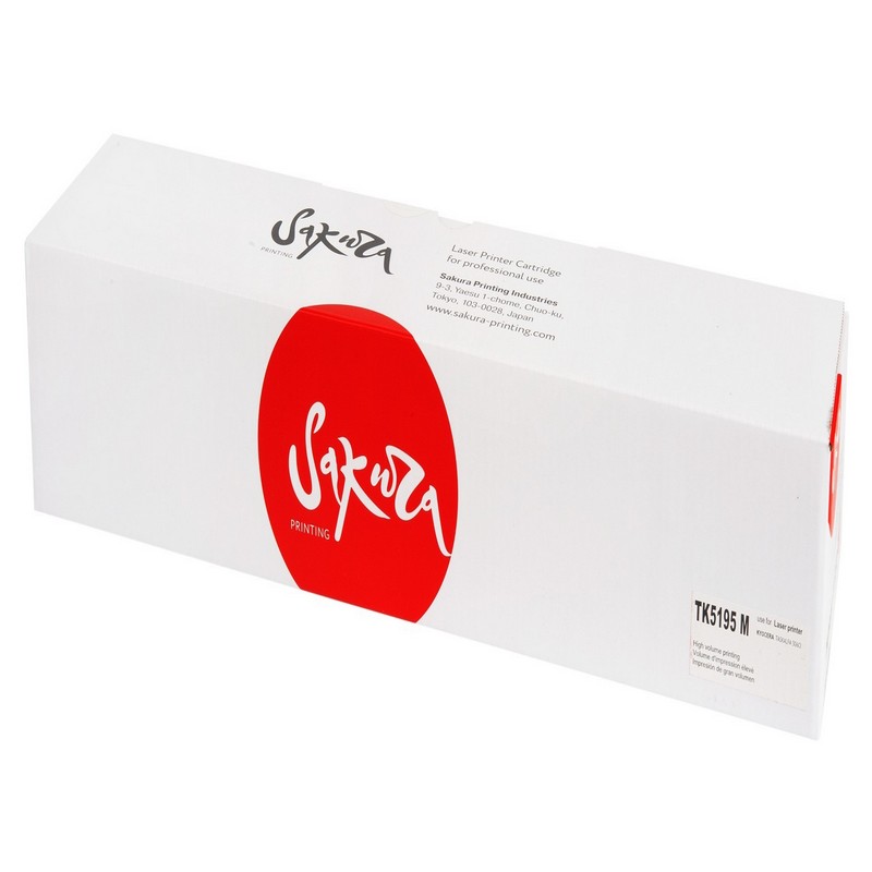 Картридж Sakura TK5195 M (1T02R4BNL0) для Kyocera TASKalfa306ci/307ci/308ci, пурпурный, 16000 к.    TK-5195