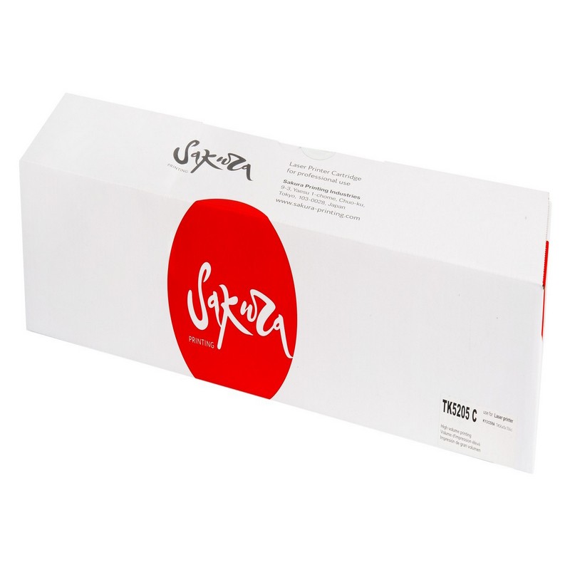 Картридж Sakura TK5205 C (1T02R5CNL0) для Kyocera TASKalfa356ci/358ci, голубой, 12000 к.    TK-5205