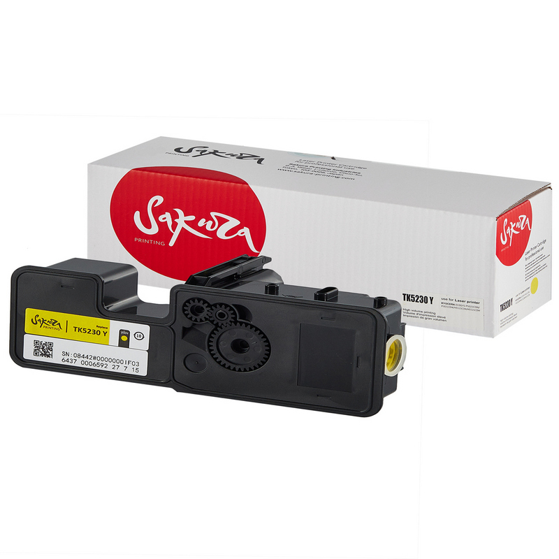 Картридж Sakura TK5230 Y (1T02R9ANL0) для Kyocera Mita, желтый, 2200 к.  TK-5230