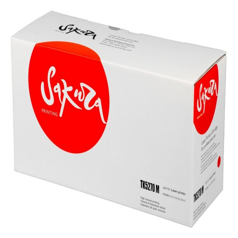 Картридж Sakura TK5270 M (1T02TVBNL0) для Kyocera Mita, пурпурный, 6000 к.   TK-5270