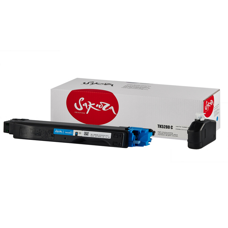 Картридж Sakura TK5280 C (1T02TWCNL0) для Kyocera Mita, голубой, 11000 к.  TK-5280