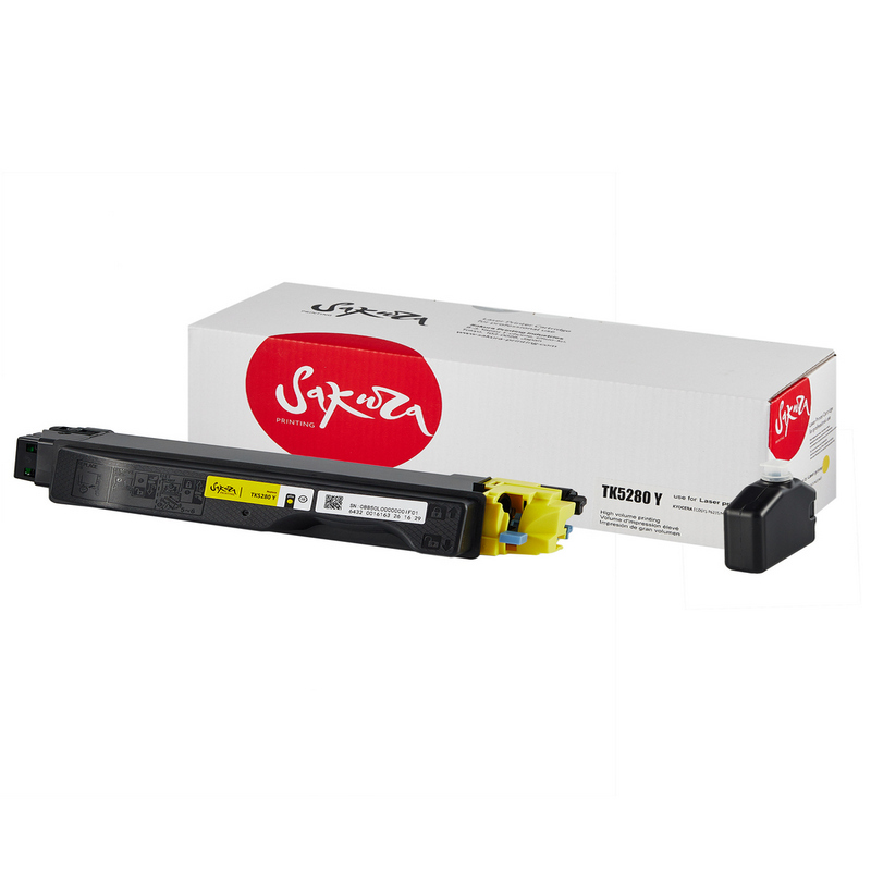 Картридж Sakura TK5280 Y (1T02TWANL0) для Kyocera Mita, желтый, 11000 к.  TK-5280