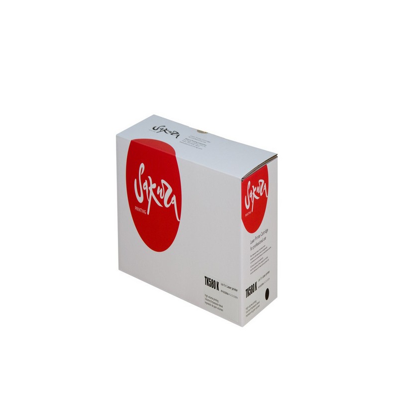 Картридж Sakura TK580 K (1T02KT0NL0) для Kyocera Mita, черный, 3500 к.  TK-580