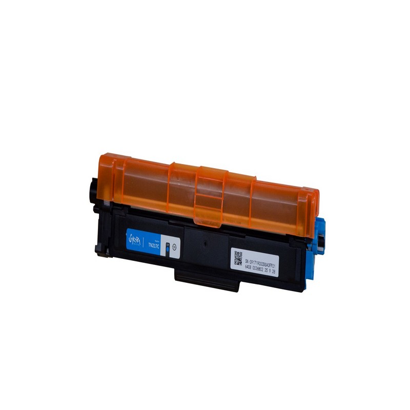 Картридж Sakura TN217 C для Brother, голубой, 2300 к.