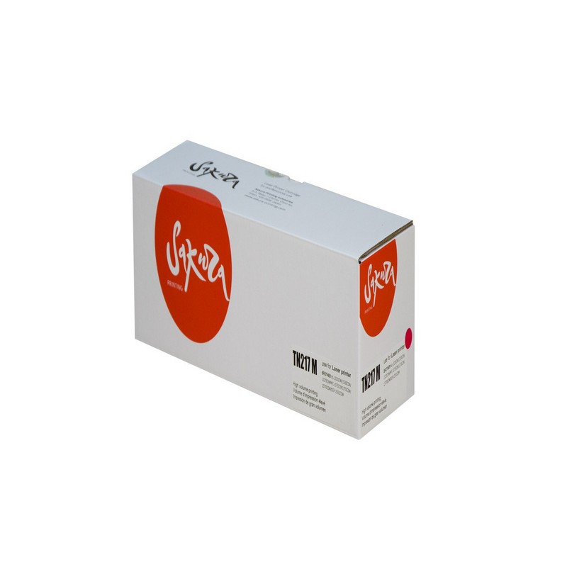 Картридж Sakura TN217 M для Brother, пурпурный, 2300 к.