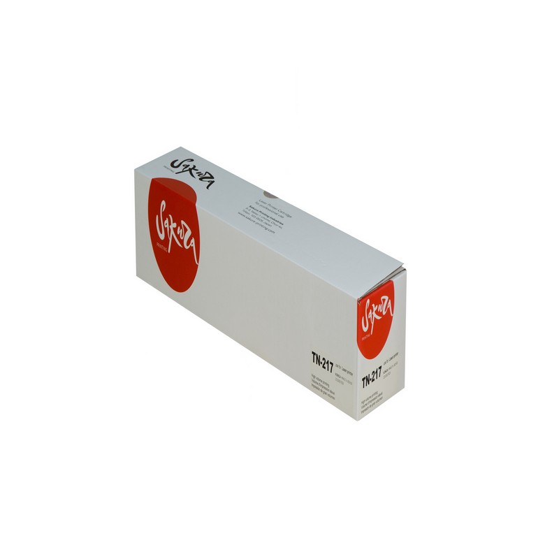 Тонер-туба Sakura KM TN-217 (A202051) для Konica Minolta Bizhub223/Bizhub283, черный, 17500 к.    TN217