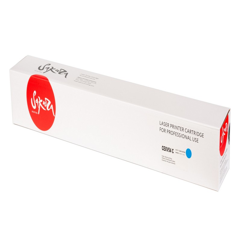 Тонер-туба Sakura C-EXV54 C для Canon IRC3025/IRC3025i, голубой, 8500 к.