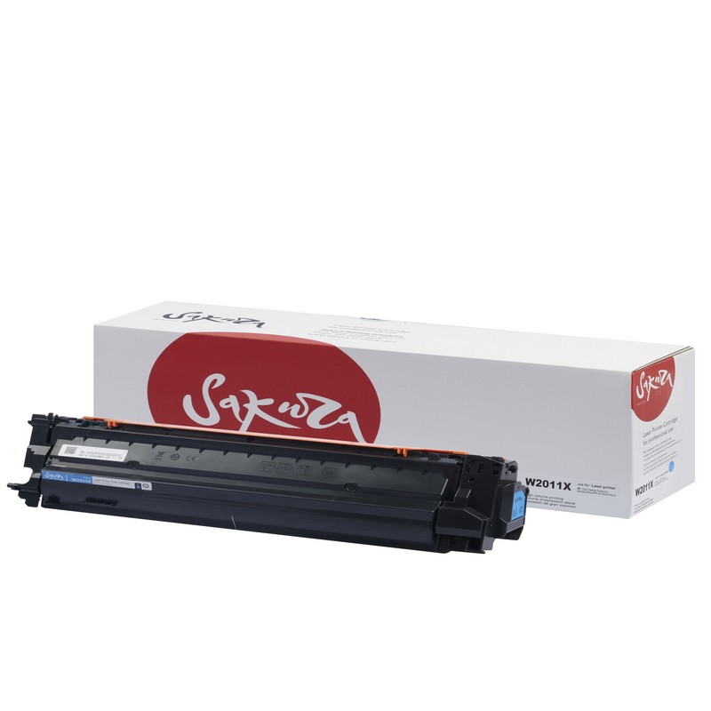 Картридж Sakura W2011X для HP Color LaserJet Enterprise M856dn/ M776dn/ MFP M776z/ MFP M776zs , голубой, 29000 к.