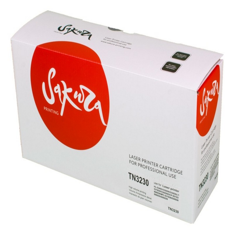 Картридж Sakura TN3230 для Brother, черный, 3000 к.  TN-3230