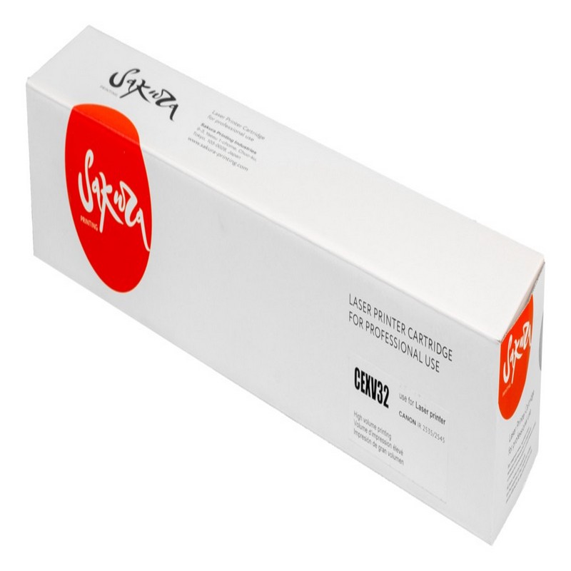 Тонер-туба Sakura C-EXV32 (2786B002) для Canon iR-2535/iR-25352545, черный, 19400 к.