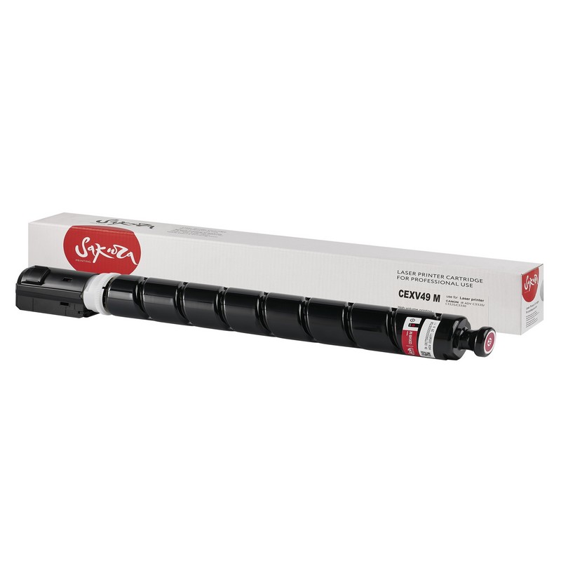 Тонер-туба Sakura C-EXV49 M (8526B002) для Canon IRADVANCE C3320/C3320i/C3325i/EC3330i/C3520iMFP, пурпурный, 19000 к.