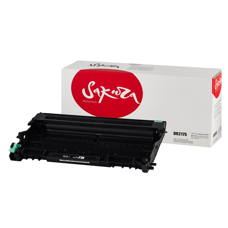 Фотобарабан Sakura DR2175 для Brother, черный, 12000 к.   DR-2175