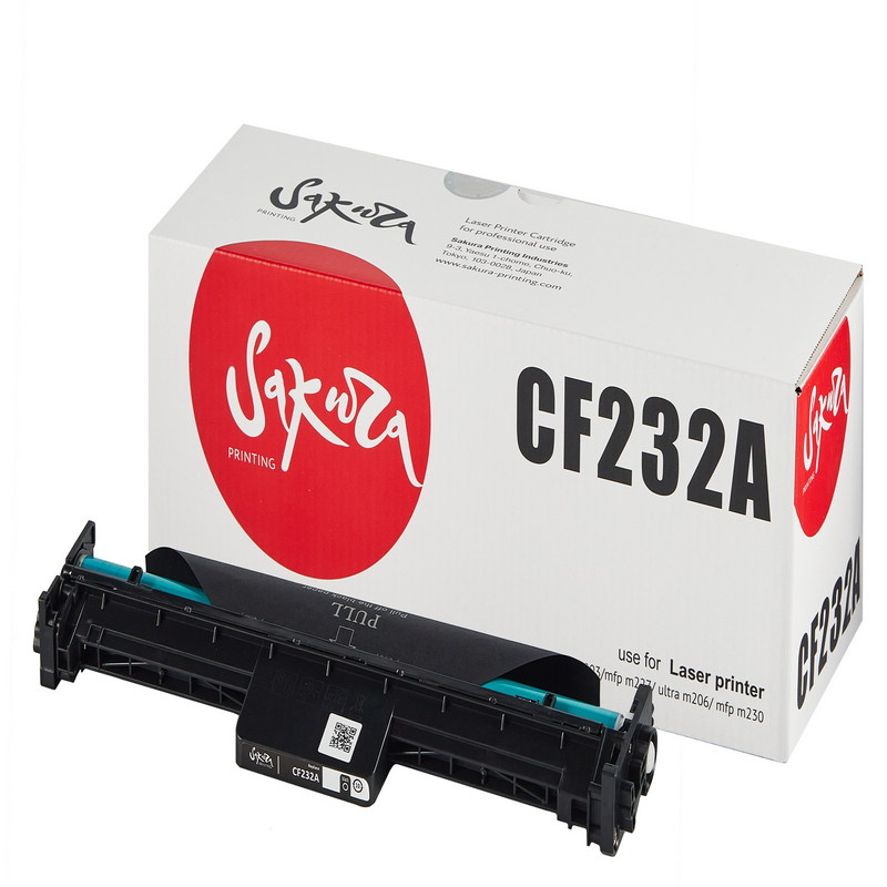 Фотобарабан Sakura CF232A (32A) для HP, черный, 23000 к.
