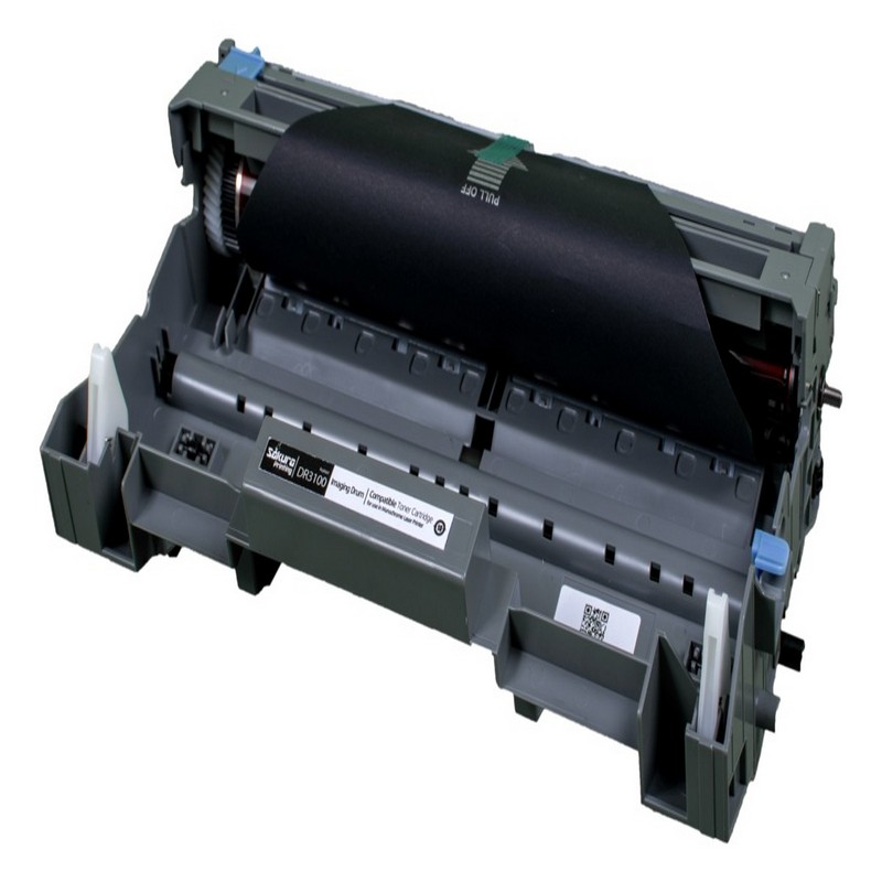 Фотобарабан Sakura DR3100 для Brother, черный, 25000 к.   DR-3100