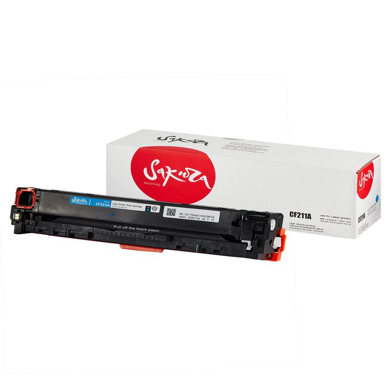 Картридж Sakura CF211A (131A) для HP, голубой, 1800 к.