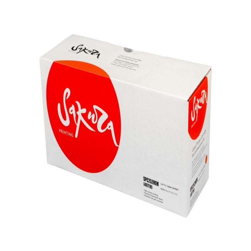 Картридж Sakura SPC252HE M для Ricoh, пурпурный, 6000 к.  SP C252HE