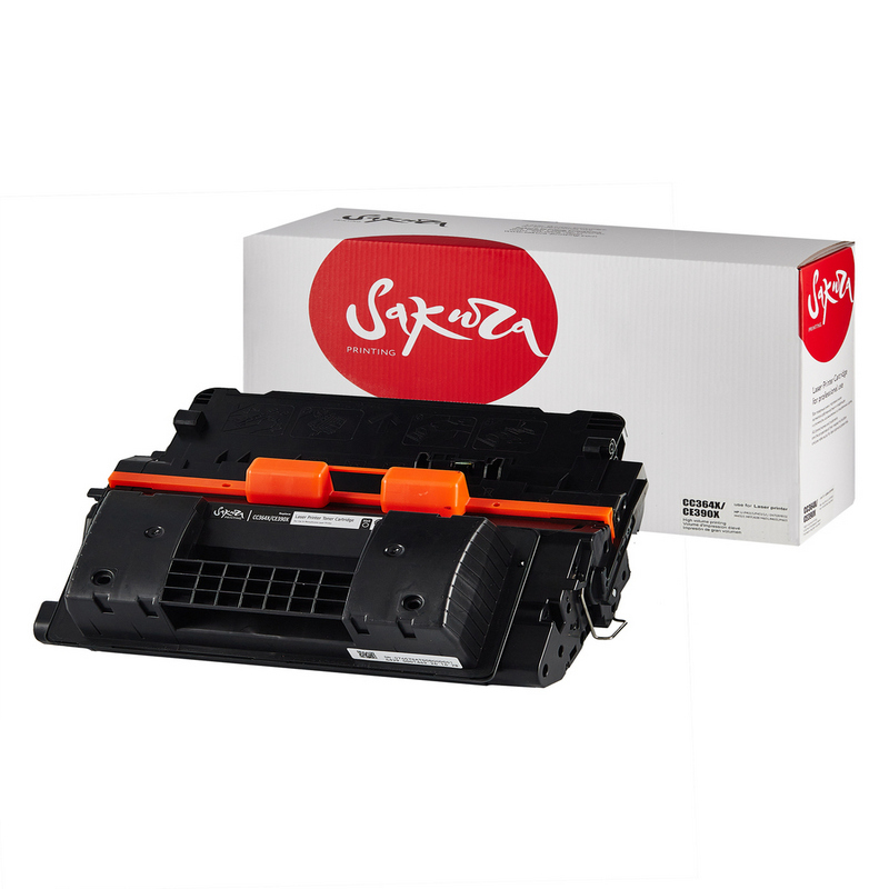 Картридж Sakura CC364X  CE390X для HP, черный, 24000 к.
