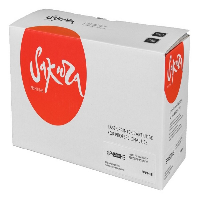 Картридж Sakura SP4500HE для Ricoh, черный, 12000 к.   SP 4500HE