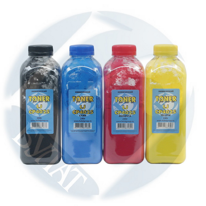 Тонер HP Color LJ CP4025 банка 240г Magenta химический БУЛАТ