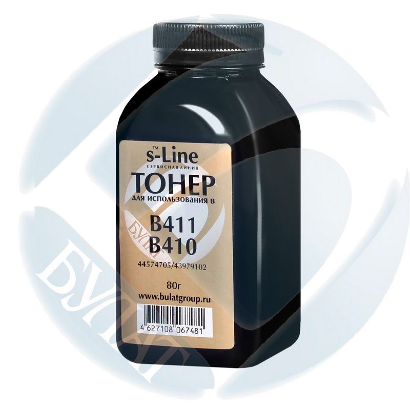 Тонер Oki B411 / B410 банка 80г 44574705 / 43979102 БУЛАТ s-Line