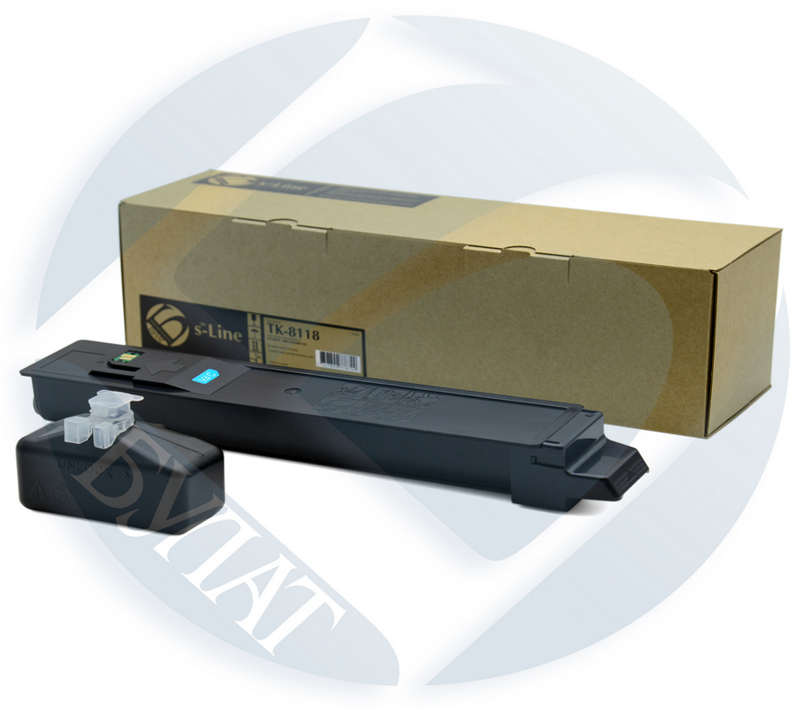 Тонер-картридж Kyocera ECOSYS M8124 TK-8118 (6k) Cyan БУЛАТ s-Line