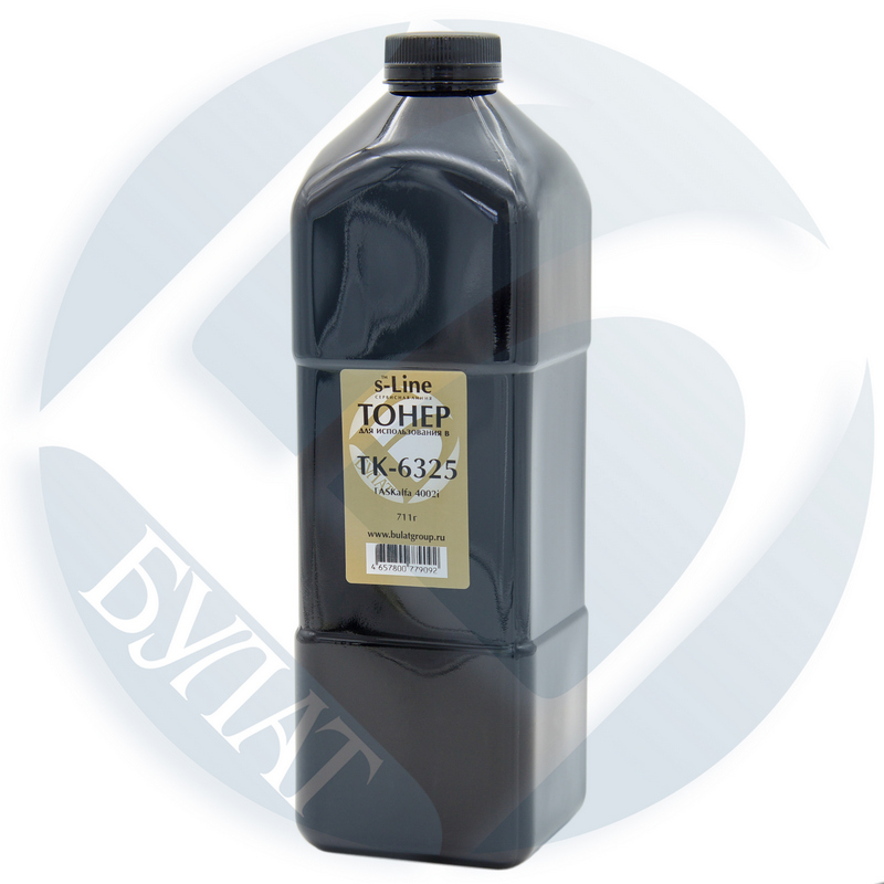 Тонер Kyocera TASKalfa 4002i банка 711г (тонер+девелопер) TK-6325 БУЛАТ s-Line