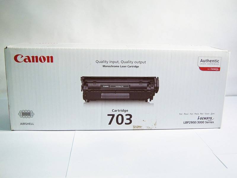 Картридж HP Q2612A Canon Cartridge 703 подходит в HP LJ 1010, Canon LBP-2900 LBP-3000, 2K, оригинал