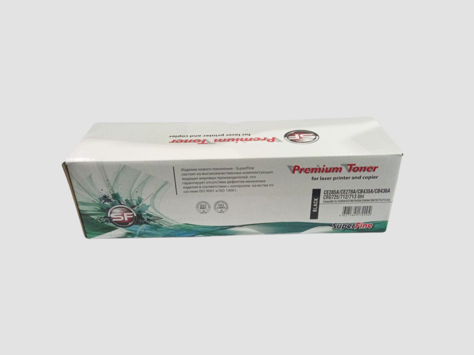 Картридж HP CE285A CE278A CB435A CB436A Canon CRG 725 SuperFine для LJ P1102 M1212 M1217 M1132 M1536 P1560 P1606, 2K