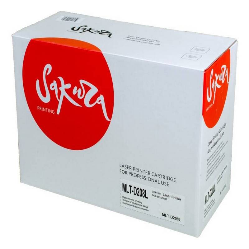 Картридж Sakura MLTD208L для Samsung SCX-5635 SCX-5835, черный, 10000 к.